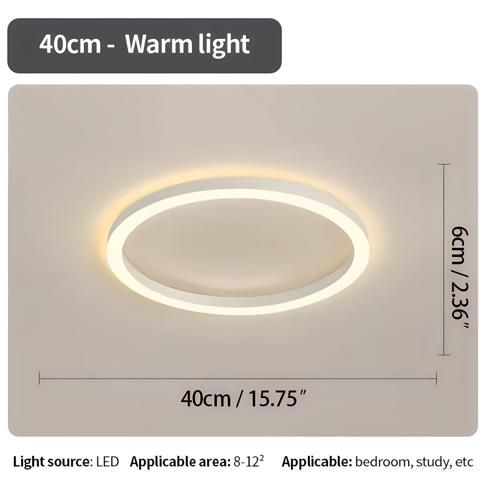 Feyran Nordic Circular LED Ceiling Lamp for Bedroom