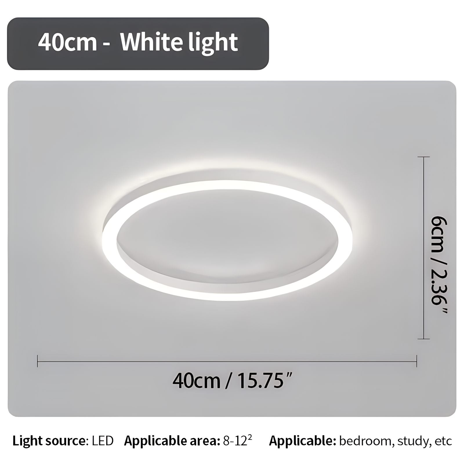 Feyran Nordic Circular LED Ceiling Lamp for Bedroom