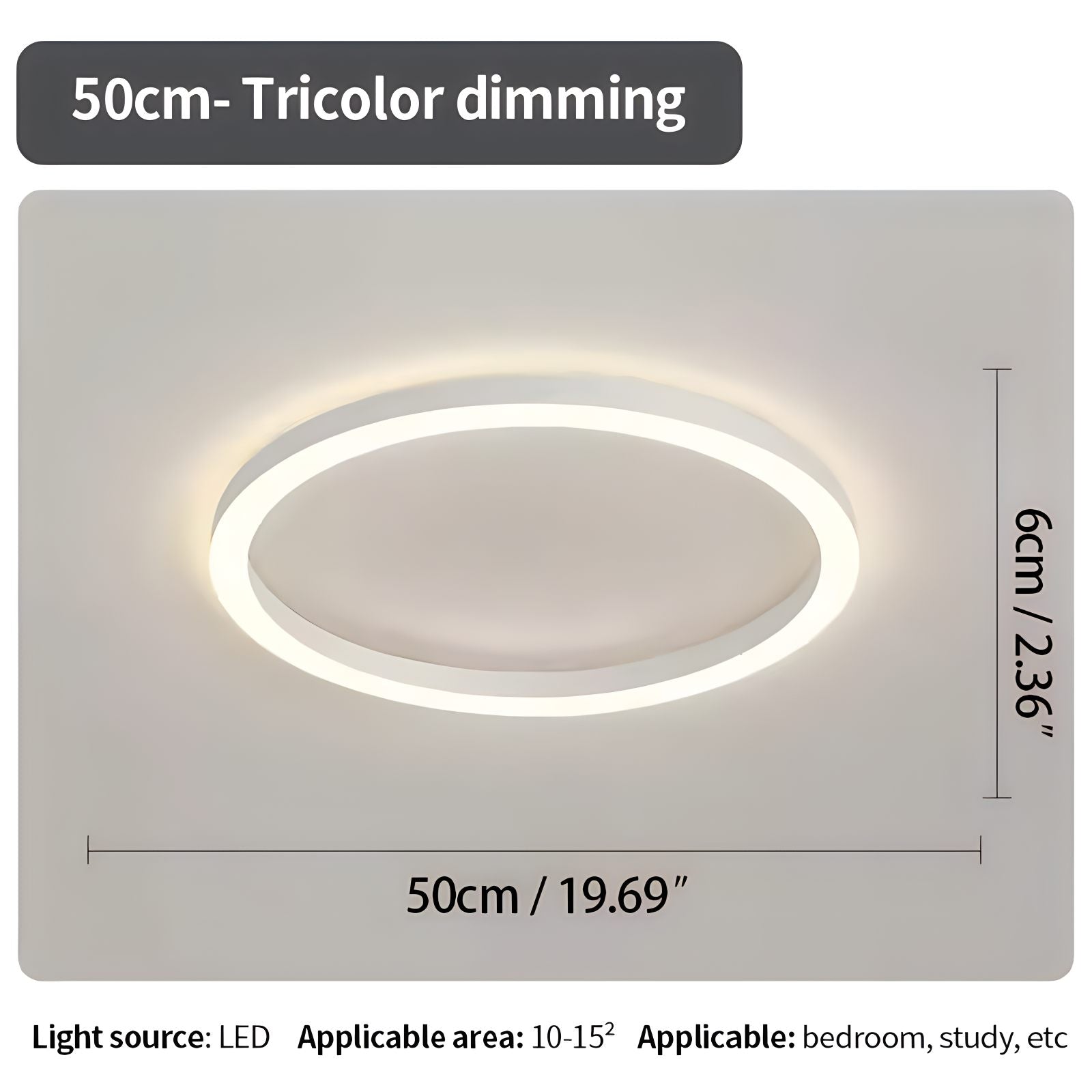 Feyran Nordic Circular LED Ceiling Lamp for Bedroom