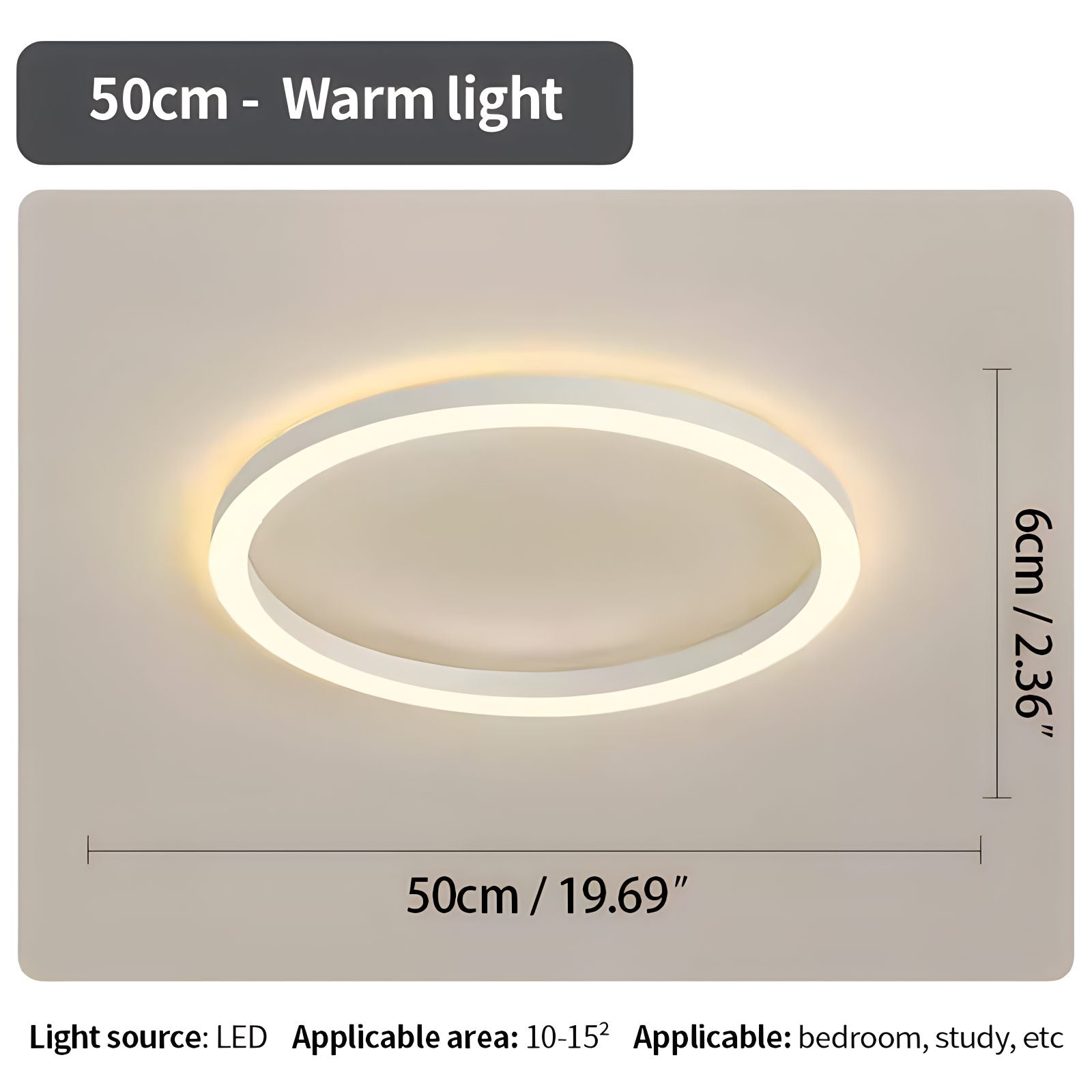 Feyran Nordic Circular LED Ceiling Lamp for Bedroom