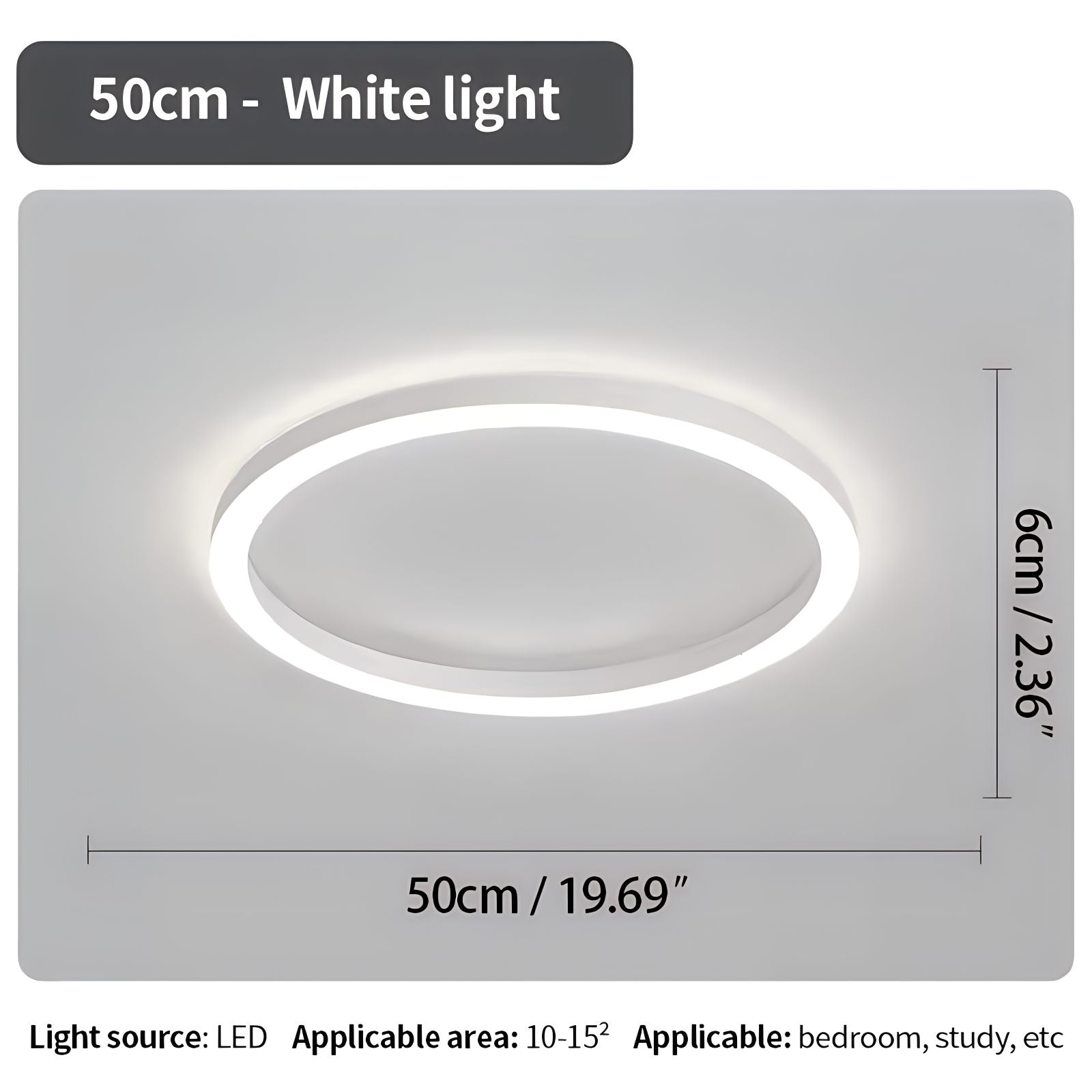Feyran Nordic Circular LED Ceiling Lamp for Bedroom