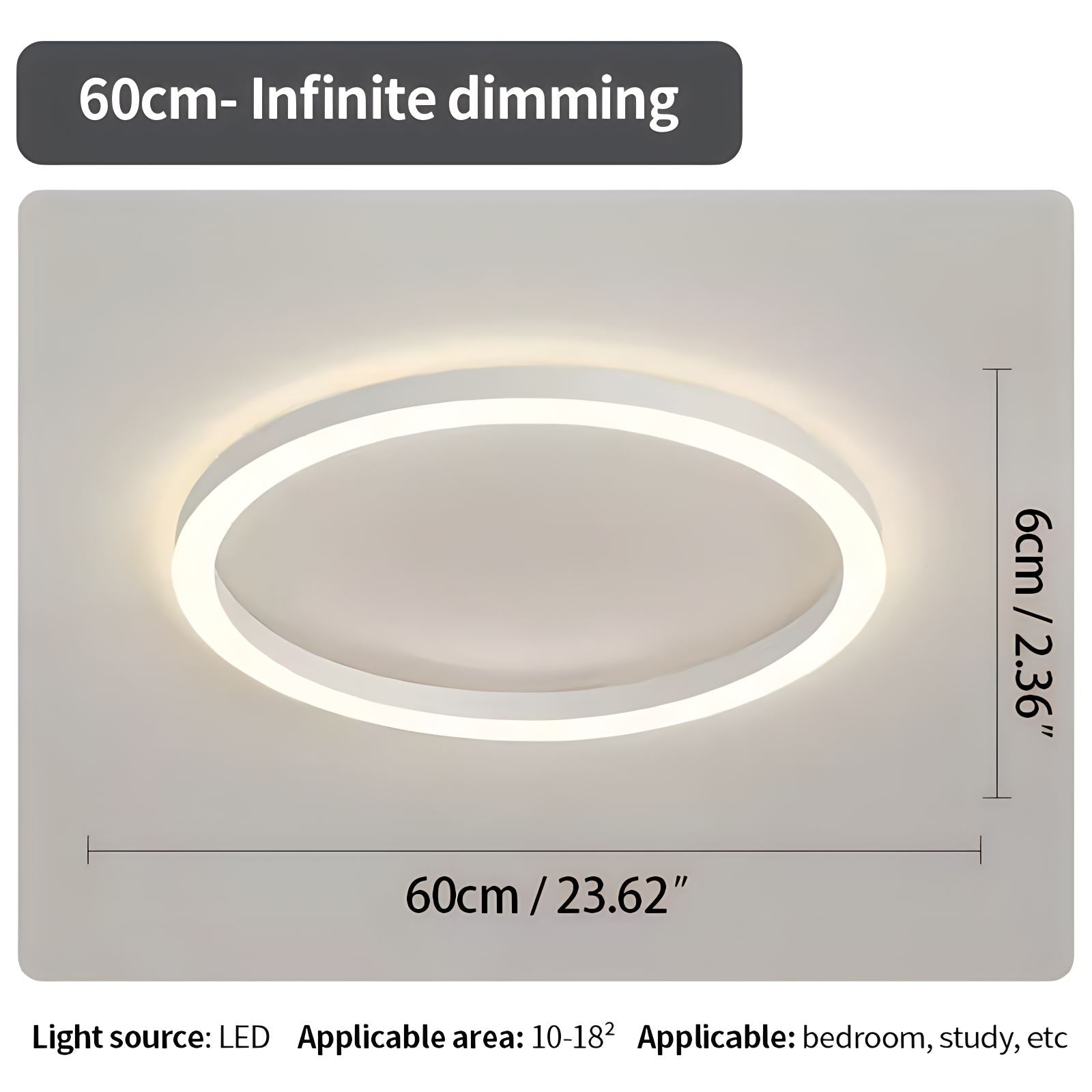Feyran Nordic Circular LED Ceiling Lamp for Bedroom