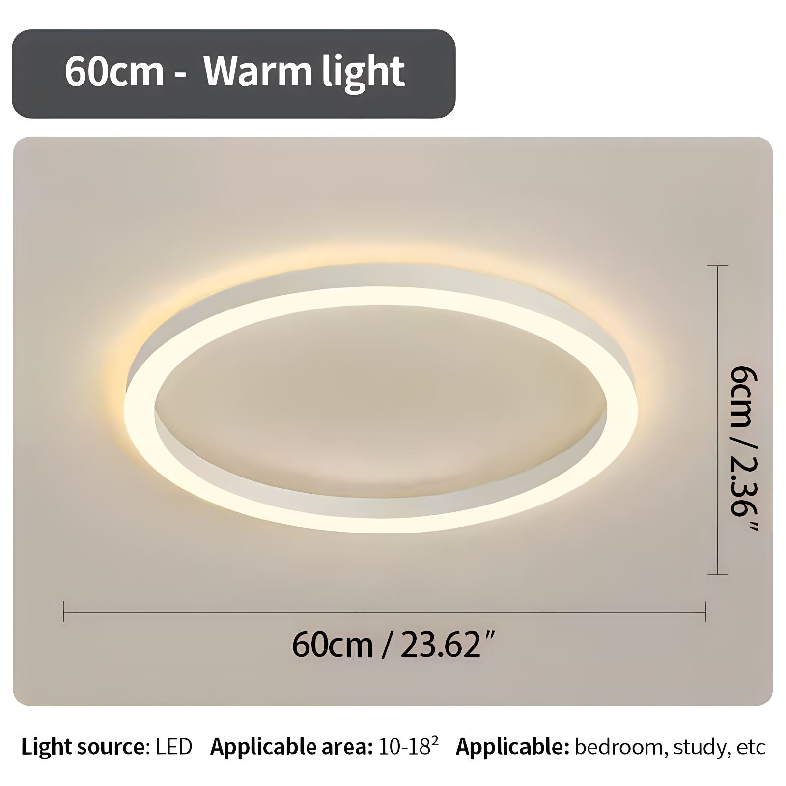 Feyran Nordic Circular LED Ceiling Lamp for Bedroom