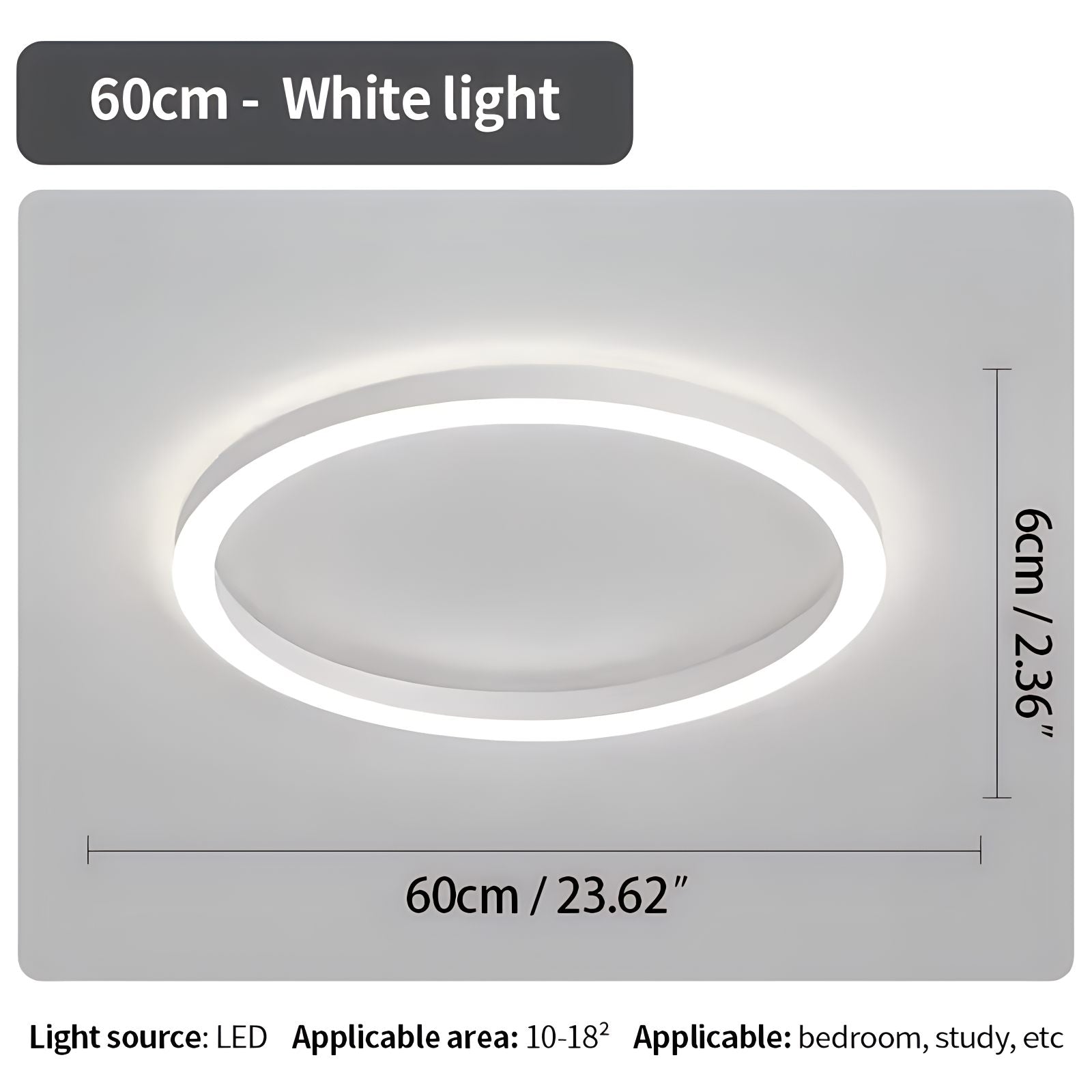 Feyran Nordic Circular LED Ceiling Lamp for Bedroom