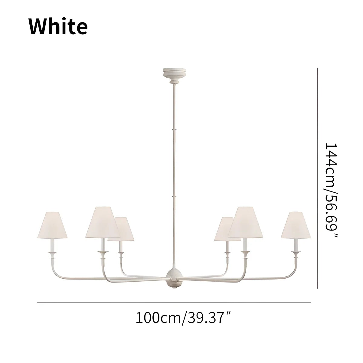 Feyran Vintage Retro Metal Chandelier