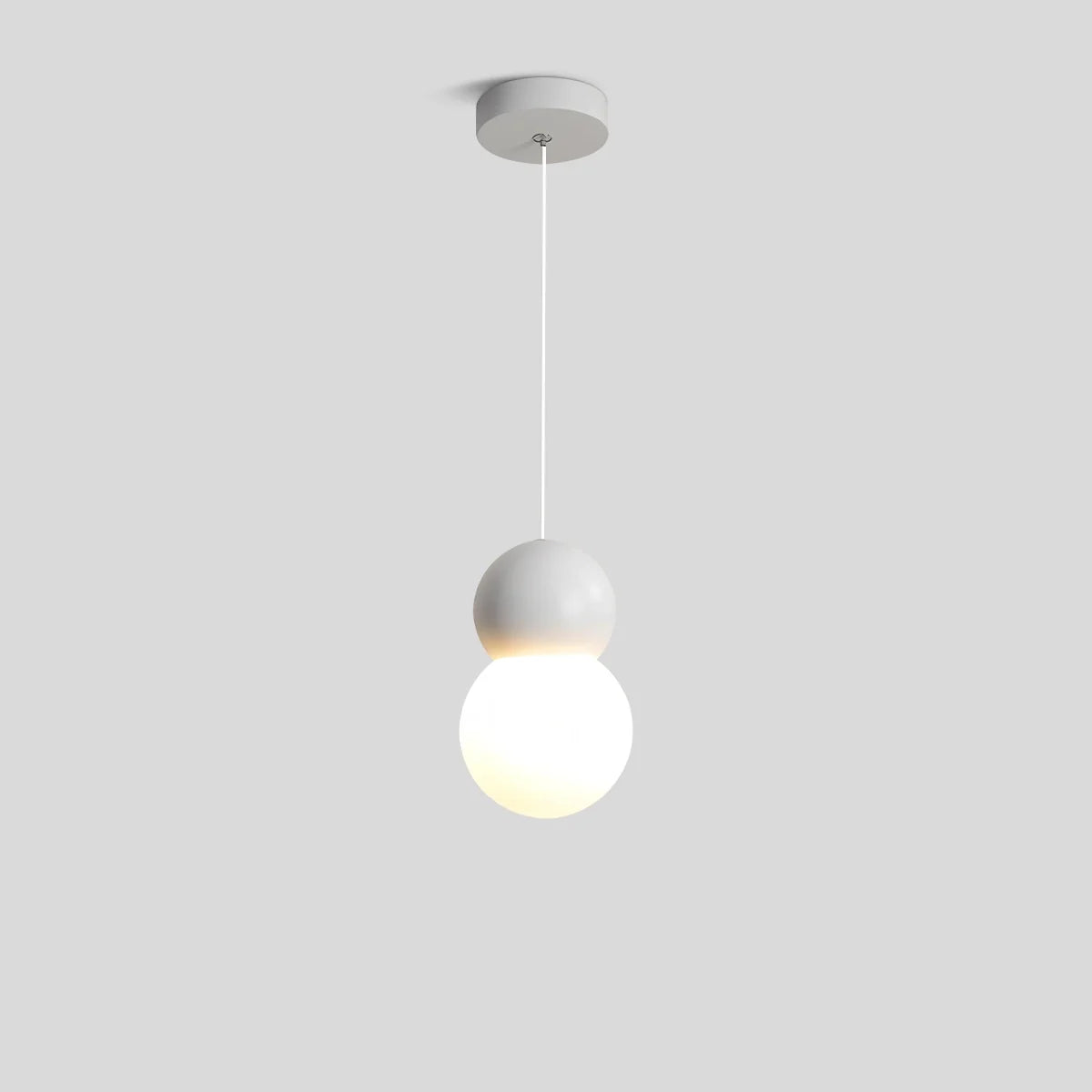 Feyran Cream Style Globe Pendant Light Small Bedside Lamp