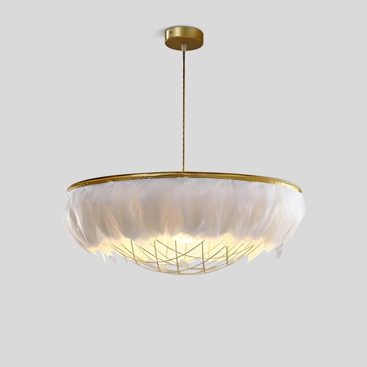 Feyran Feather Bird’s Nest Lamp for Bedroom Living Room