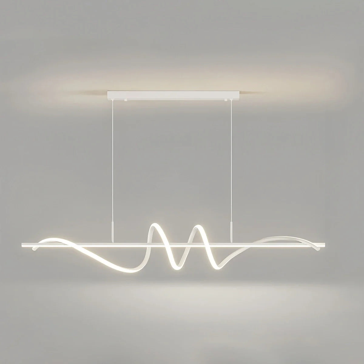 Feyran Wave Linear Chandelier for Dining Room