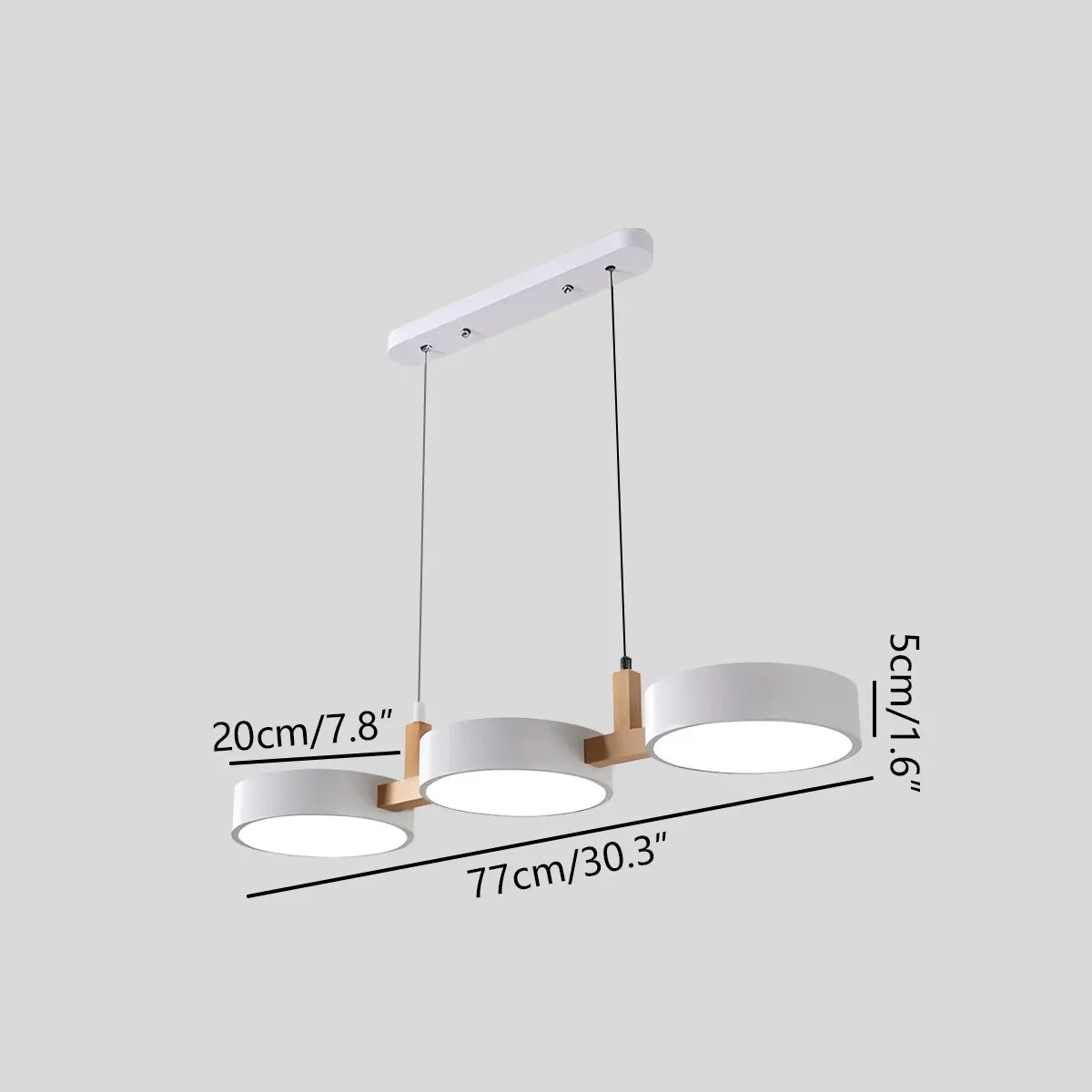 Feyran Rangeen Disc Splicing Pendant Light for Dining Room
