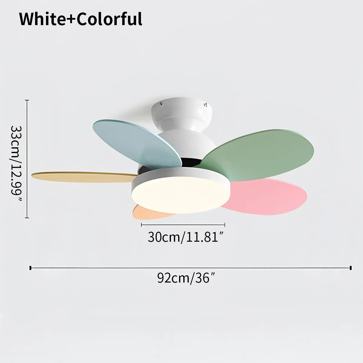 Feyran Scandi Wood Ceiling Fan Lamp for Children’s Room