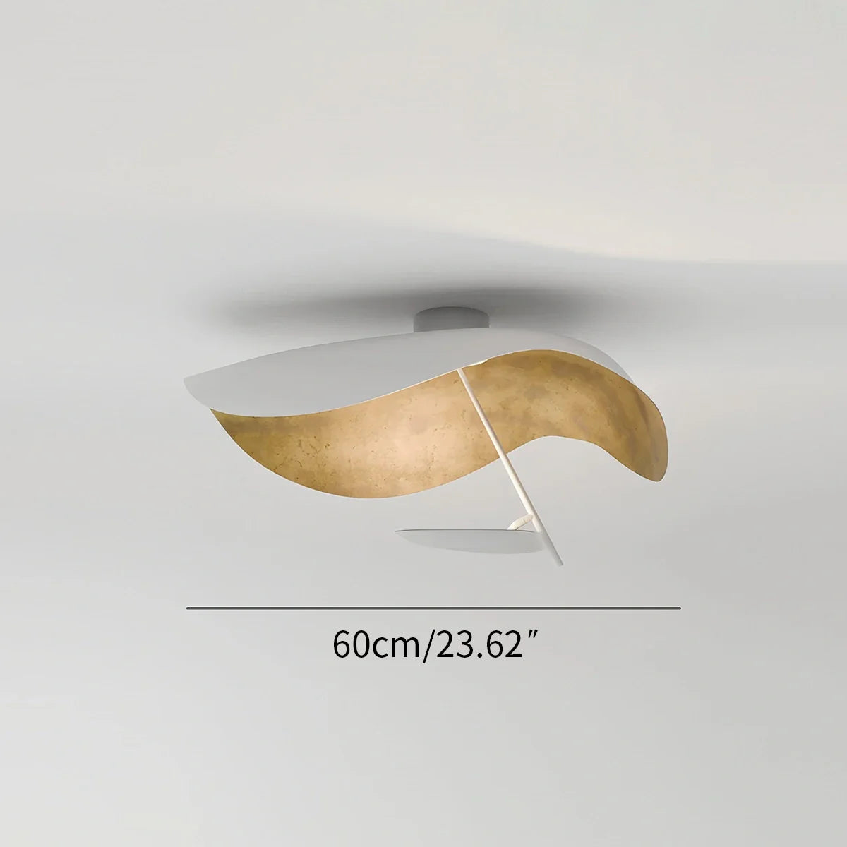 Feyran Sculptural Waveform Ceiling Light for Living Room