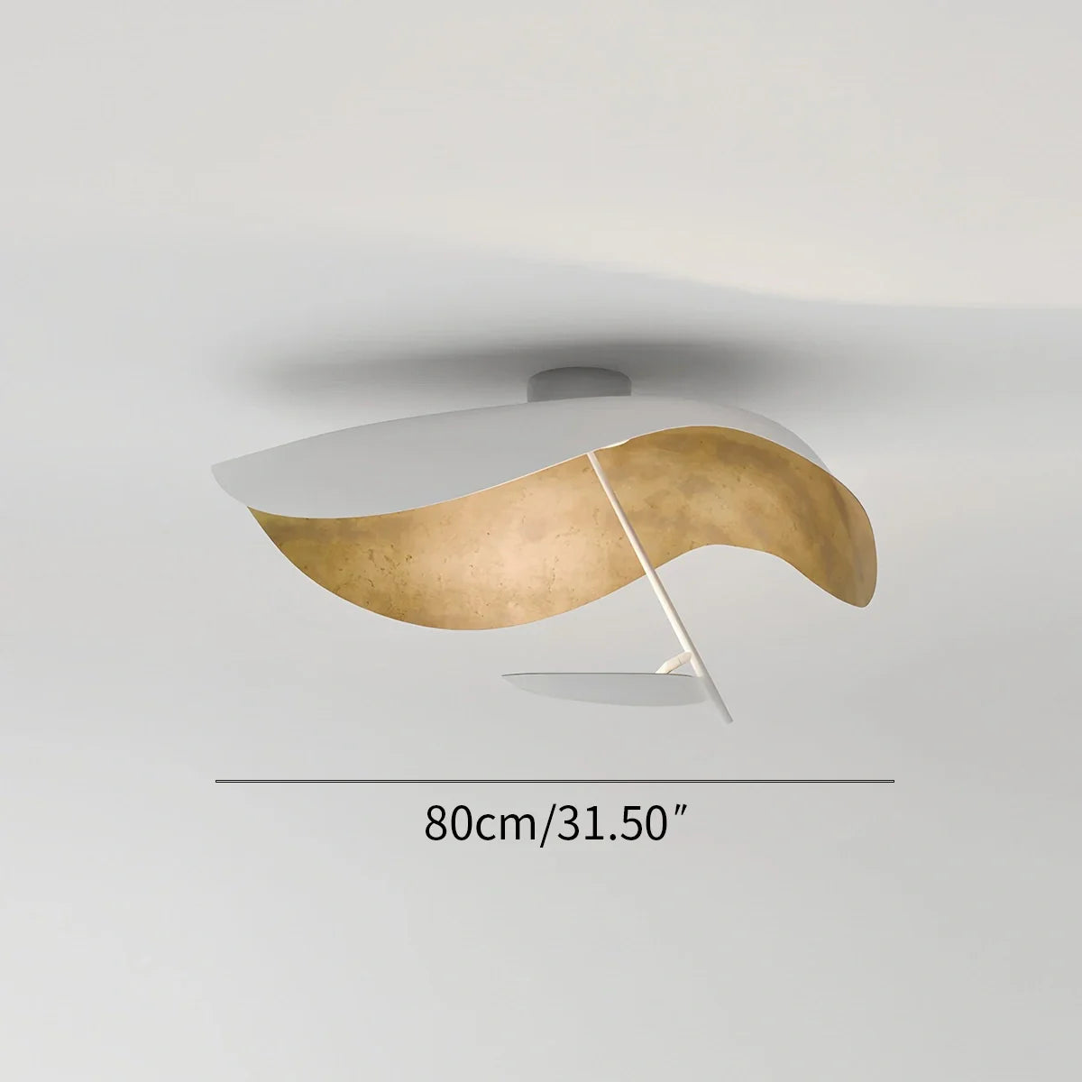 Feyran Sculptural Waveform Ceiling Light for Living Room