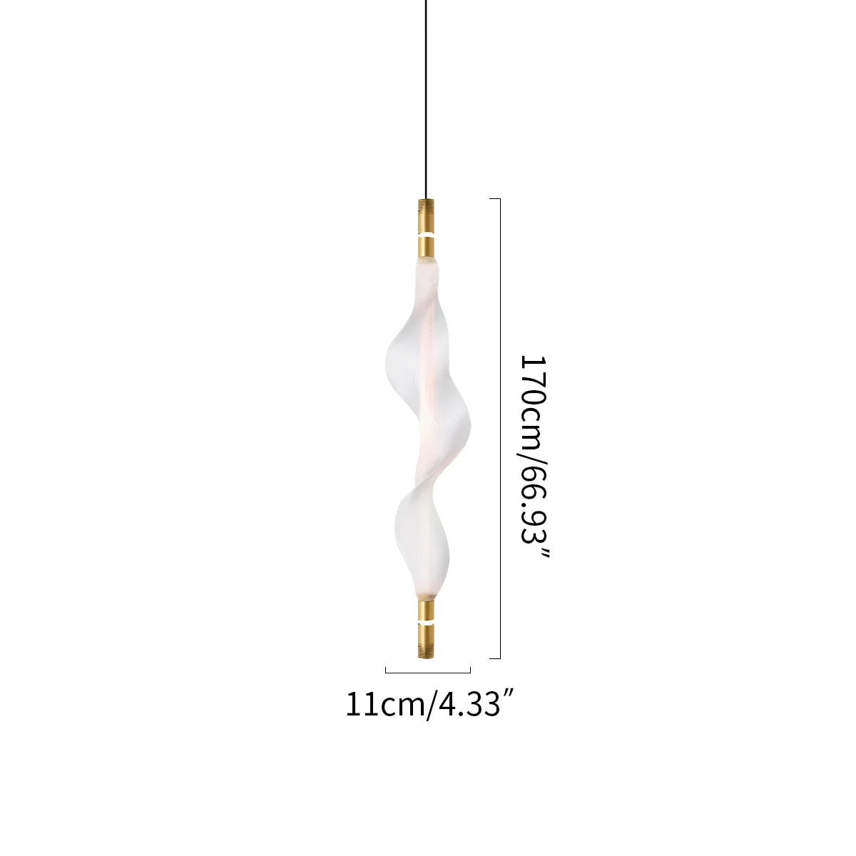 Feyran Nordic Art Twisted Mesh Pendant Light
