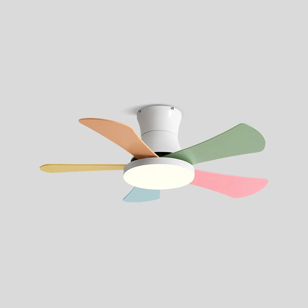 Feyran Scandi Low Profile Ceiling Fan with Light