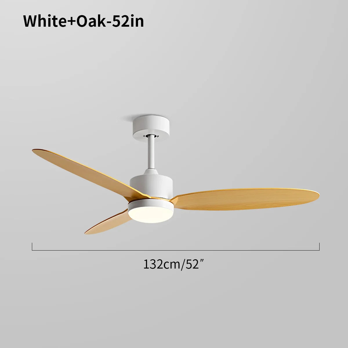 Feyran 3-Blade Ceiling Fan With Light for Bedroom