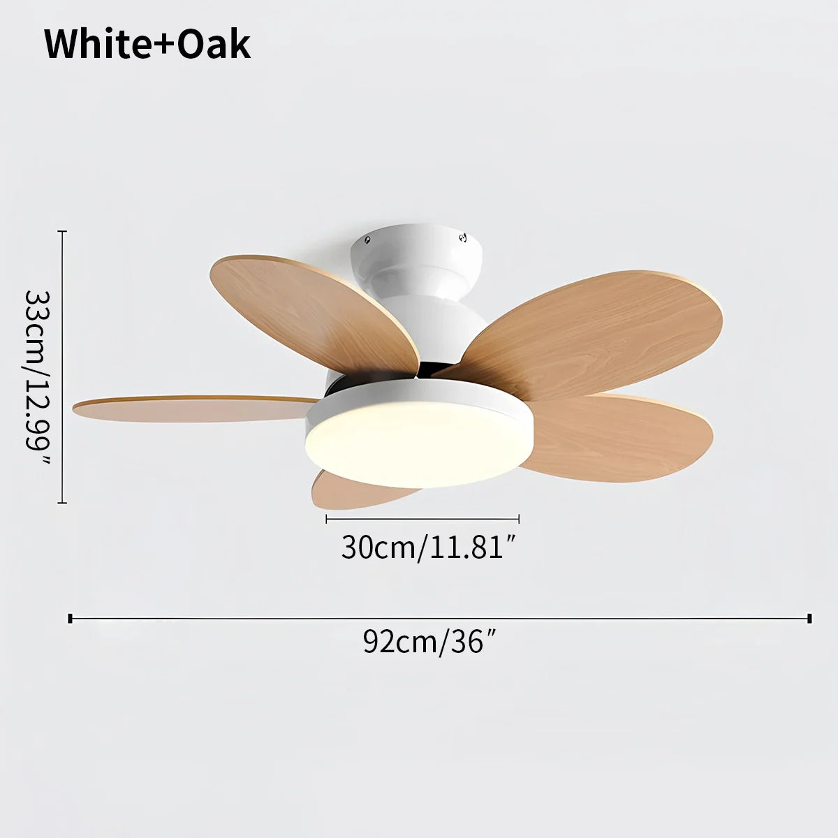 Feyran Scandi Wood Ceiling Fan Lamp for Children’s Room