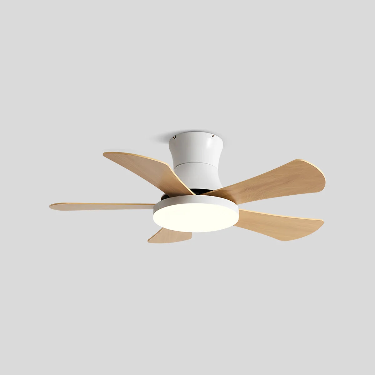 Feyran Scandi Low Profile Ceiling Fan with Light
