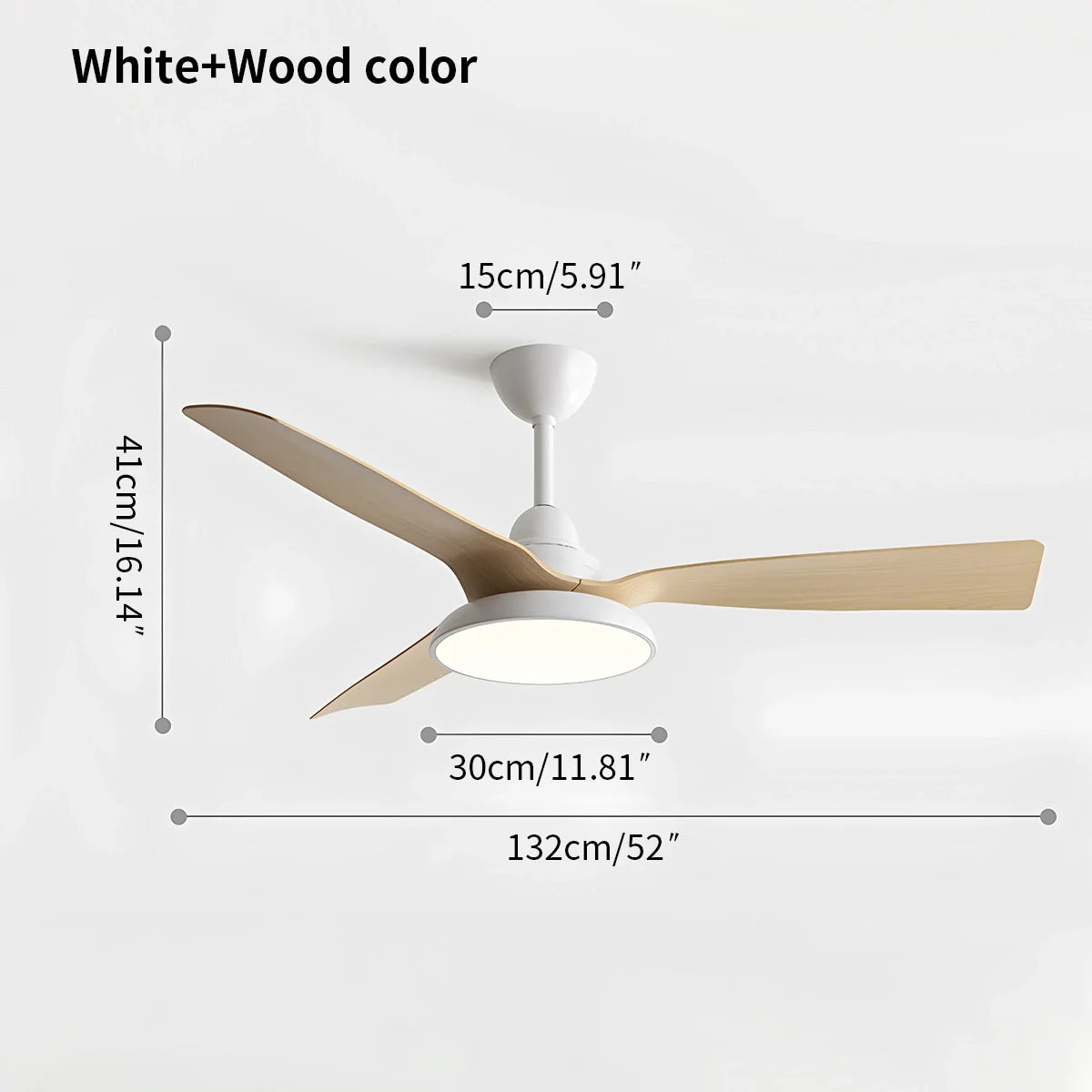Feyran American Retro Ceiling Fan With Light