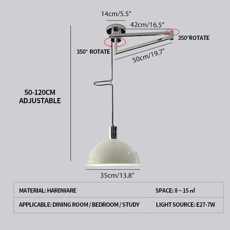 Feyran Bauhaus Creative Rocker Glass Pendant Light