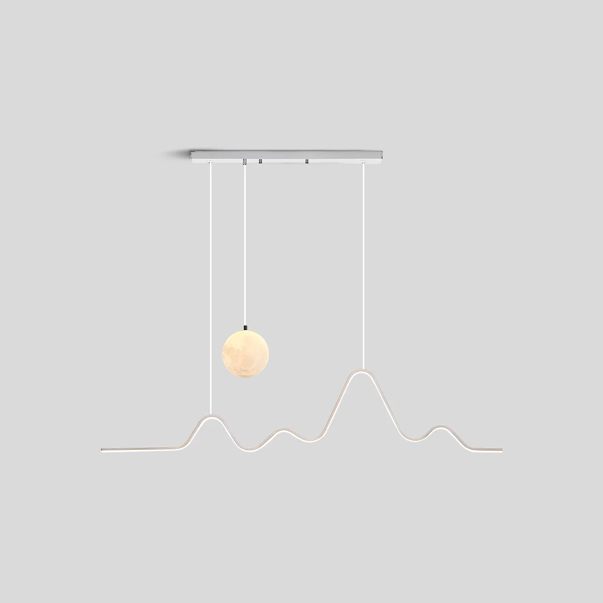 Feyran Louise Minimalist Wavy Pendant Light for Dining Room