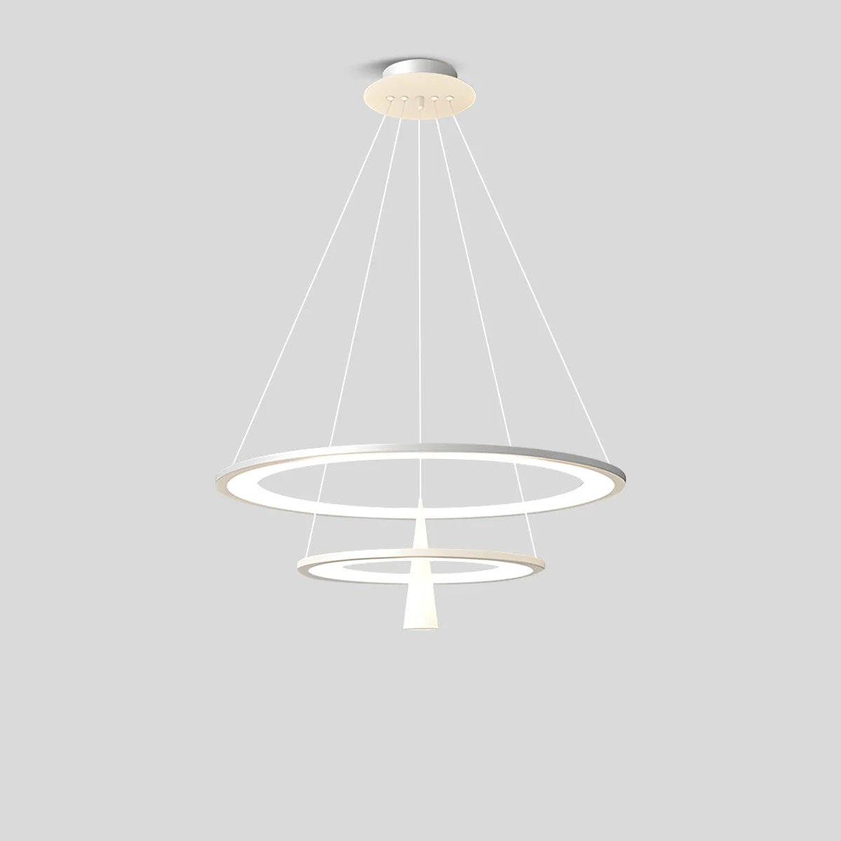 Acrylic Double Layer Pendant Light for Living Room