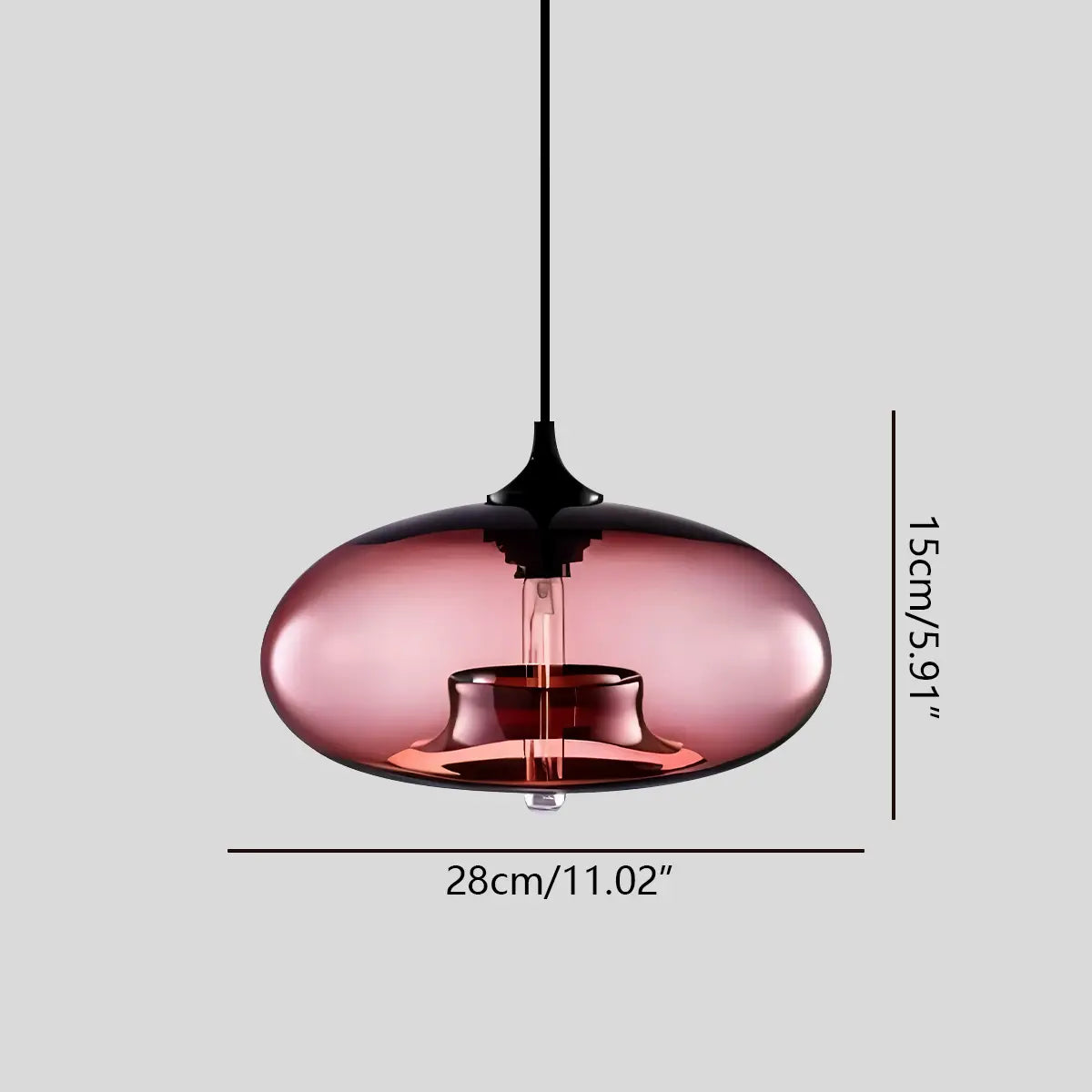 Feyran Colorful Glass Pendant Light for Dining Area
