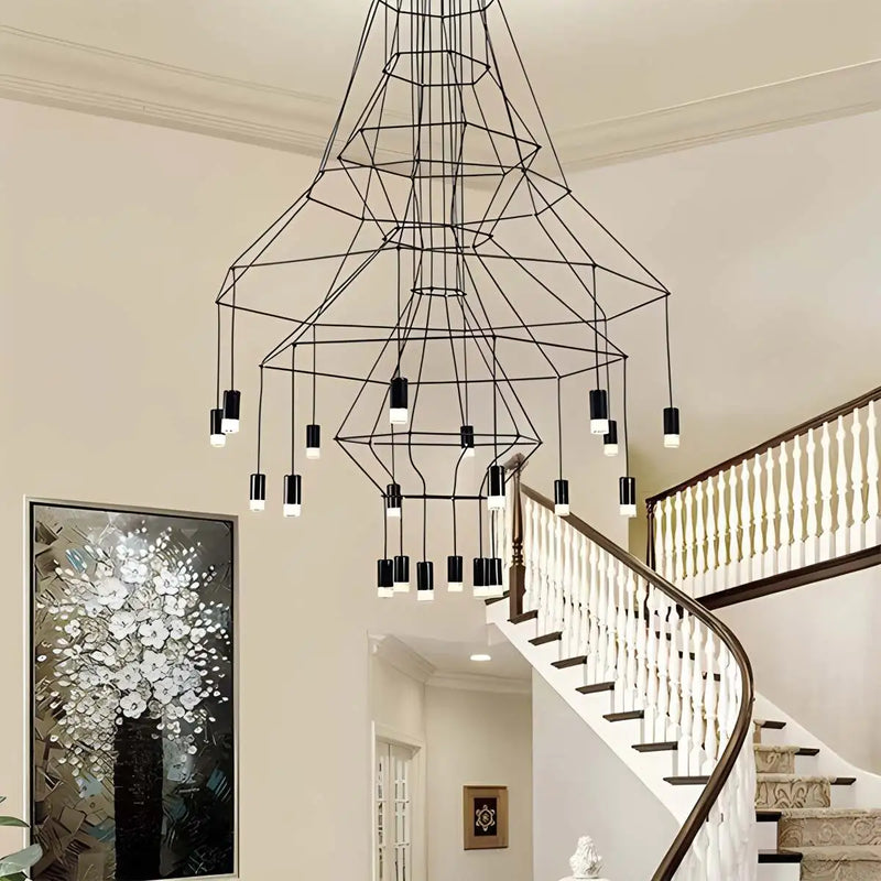 Feyran Wire Tiered Sculptural Chandelier