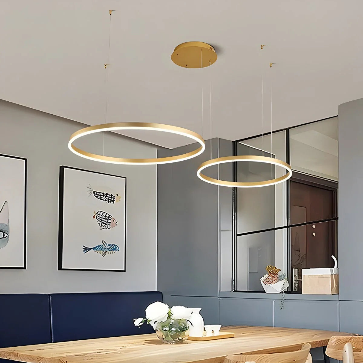 Feyran Modern Wireless Ring Chandelier Ceiling Lamp