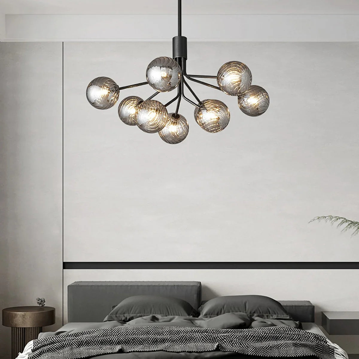 Feyran All Copper Magic Bean Glass Chandelier
