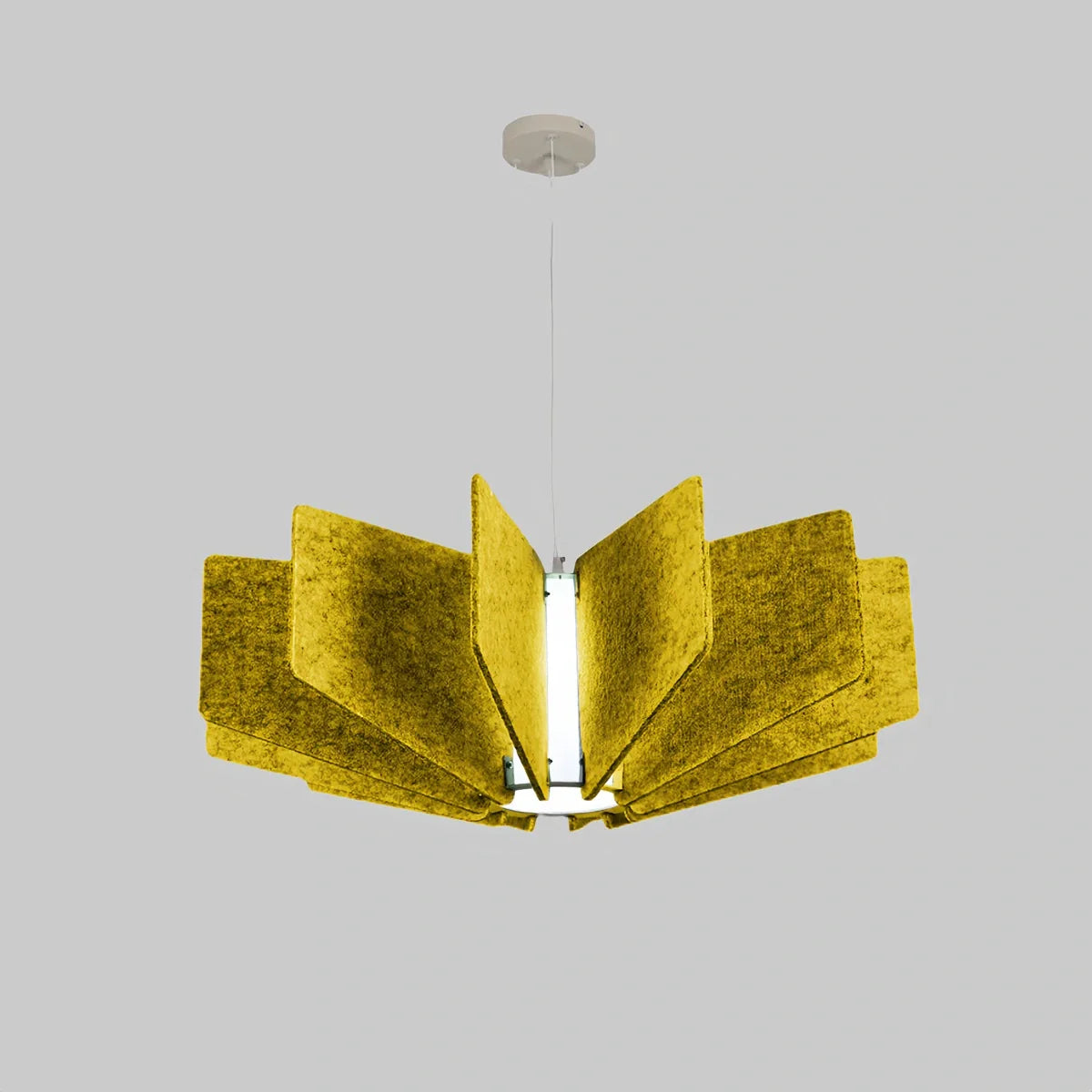 Feyran Wing Panel Acoustic Pendant Light for Living Room