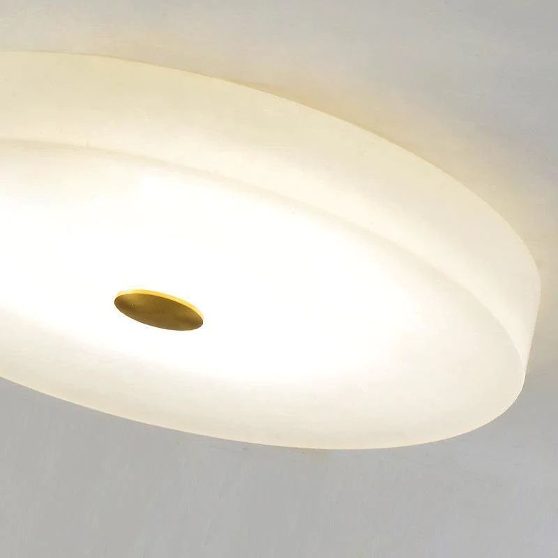 Alabaster Flush Mounted Round Led Chandelier chandeliers for dining room,chandeliers for stairways,chandeliers for foyer,chandeliers for bedrooms,chandeliers for kitchen,chandeliers for living room Rbrights
