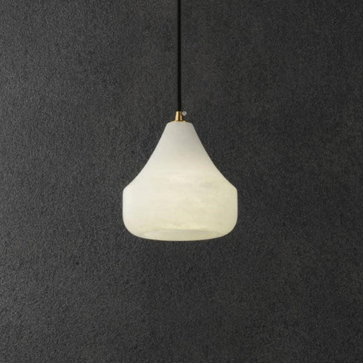 Alabaster Hat Pendant Light Over Nightstand 吊灯 rbrights Style A