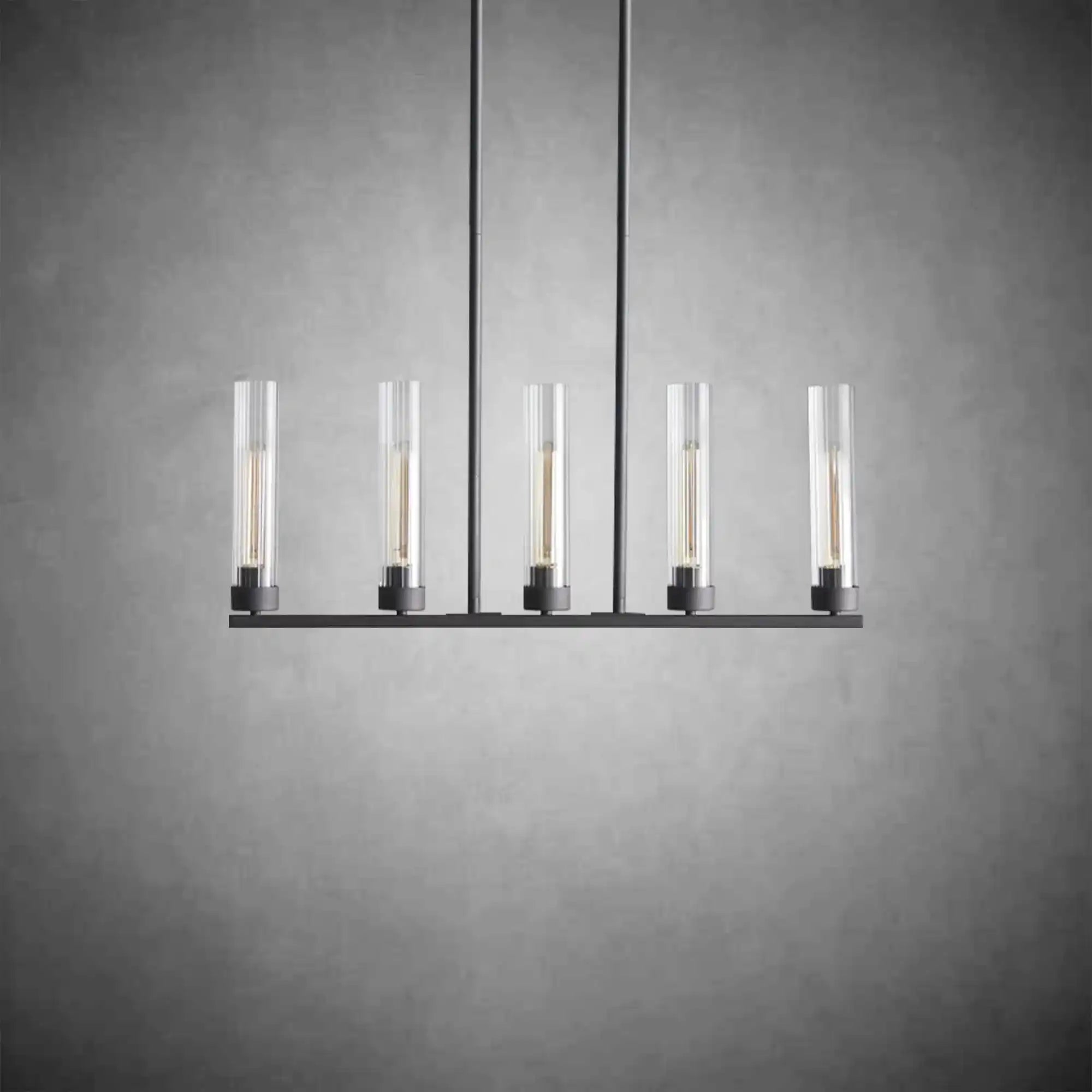Andreas Glass Linear Chandelier Lighting