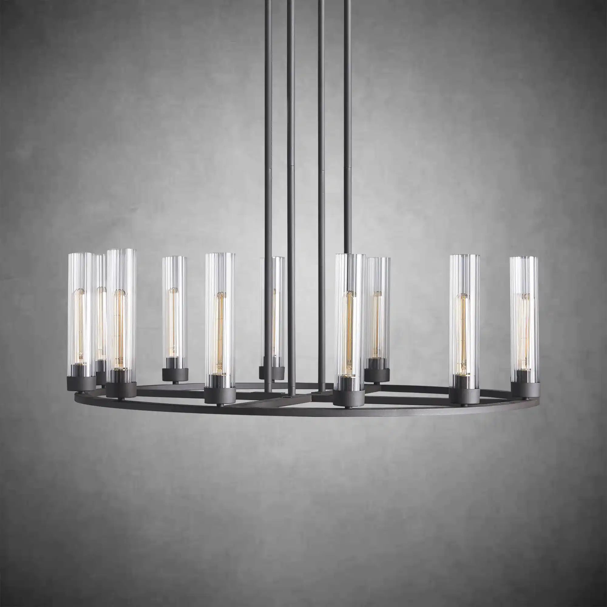 Andreas Round Glass Chandelier