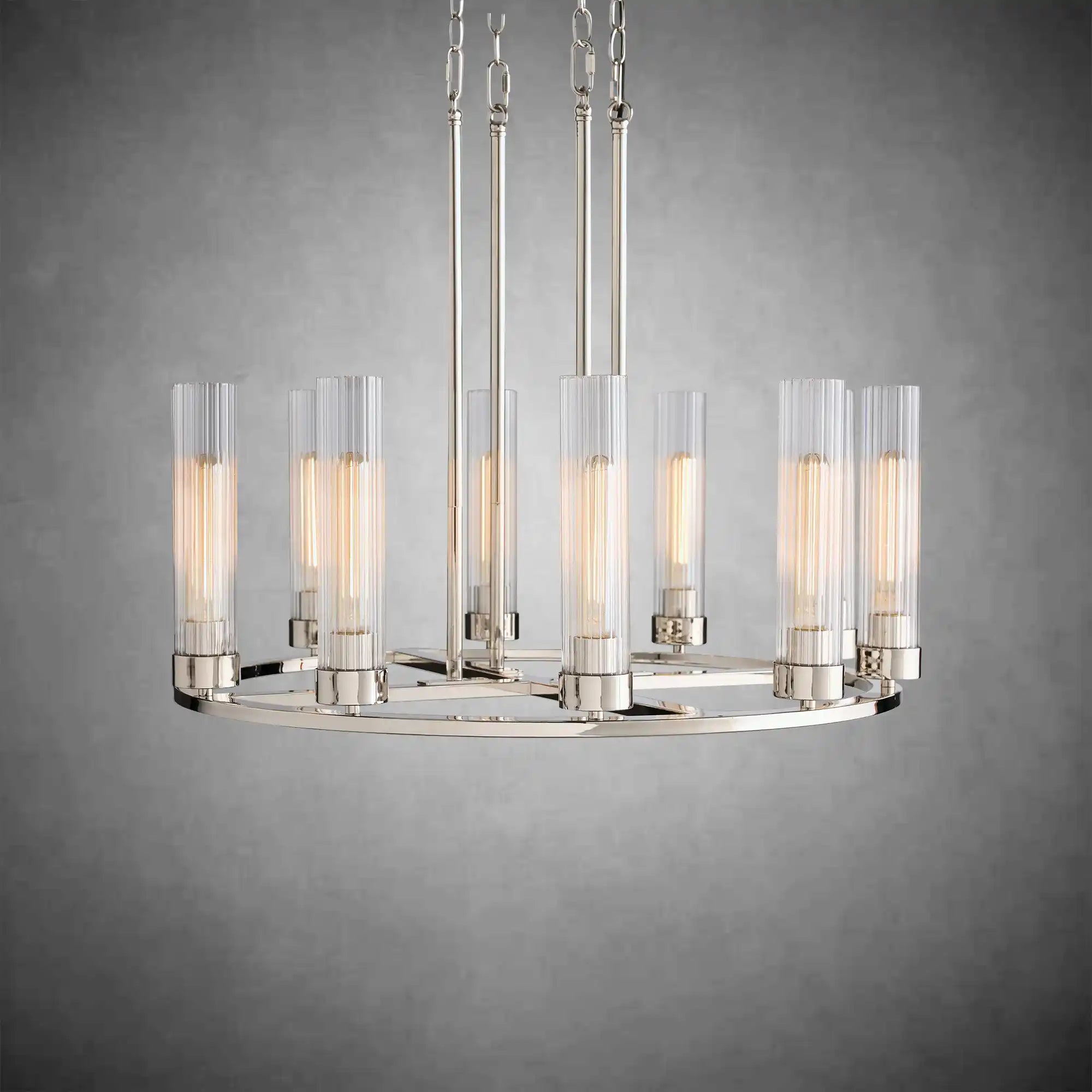Andreas Round Glass Chandelier