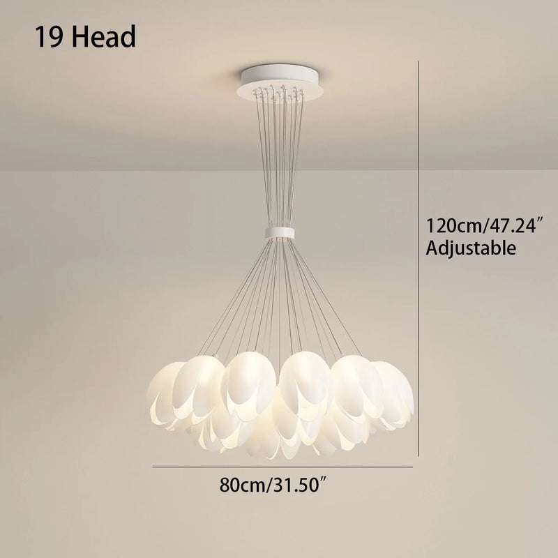 Feyran French Tulip Flower & Ball Chandelier