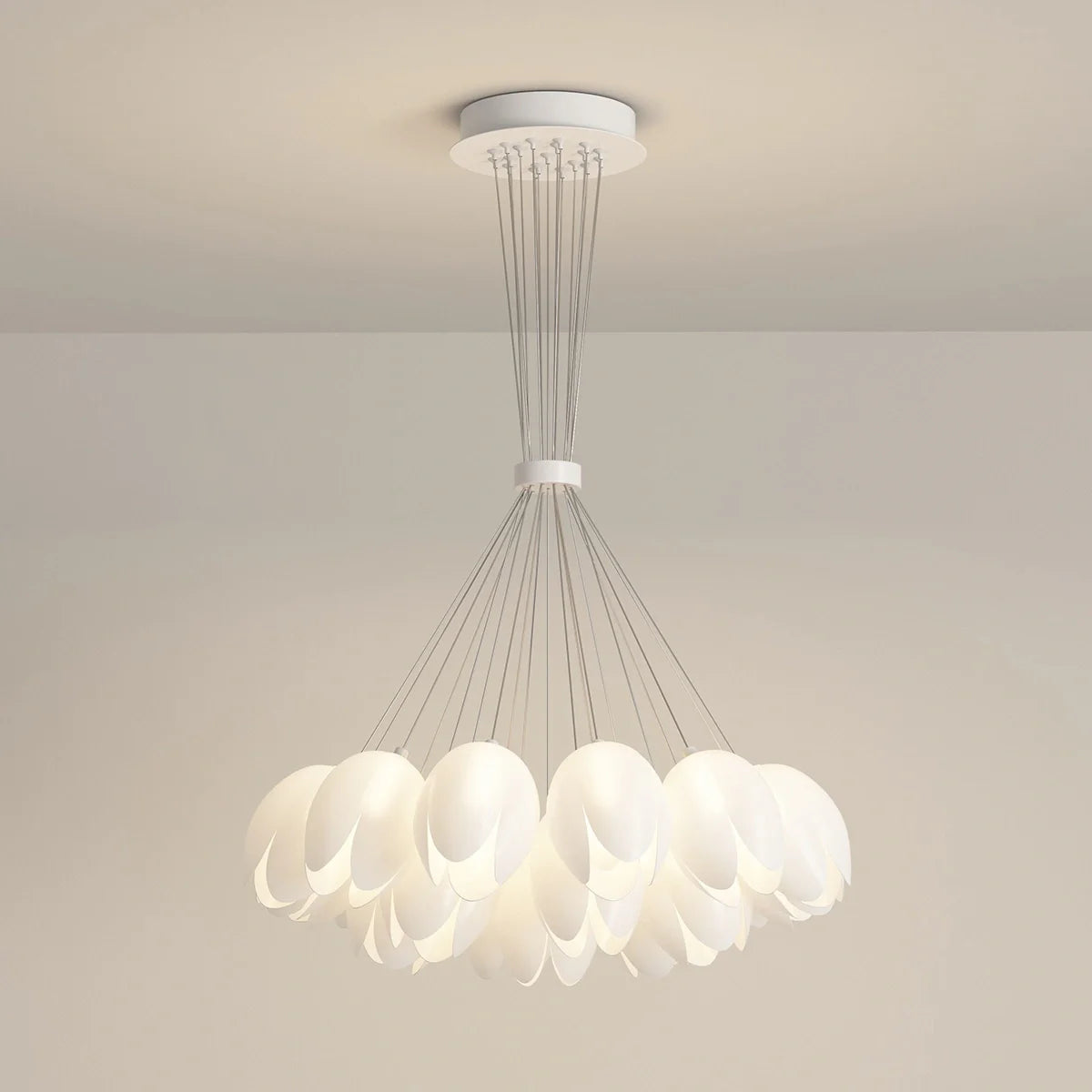 Feyran French Tulip Flower & Ball Chandelier