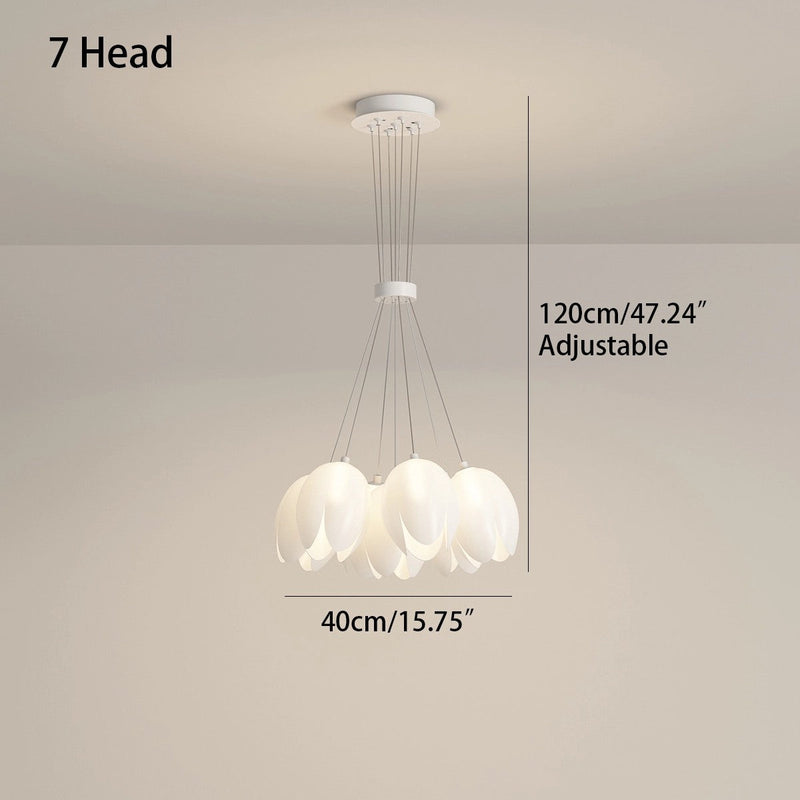 Feyran French Tulip Flower & Ball Chandelier