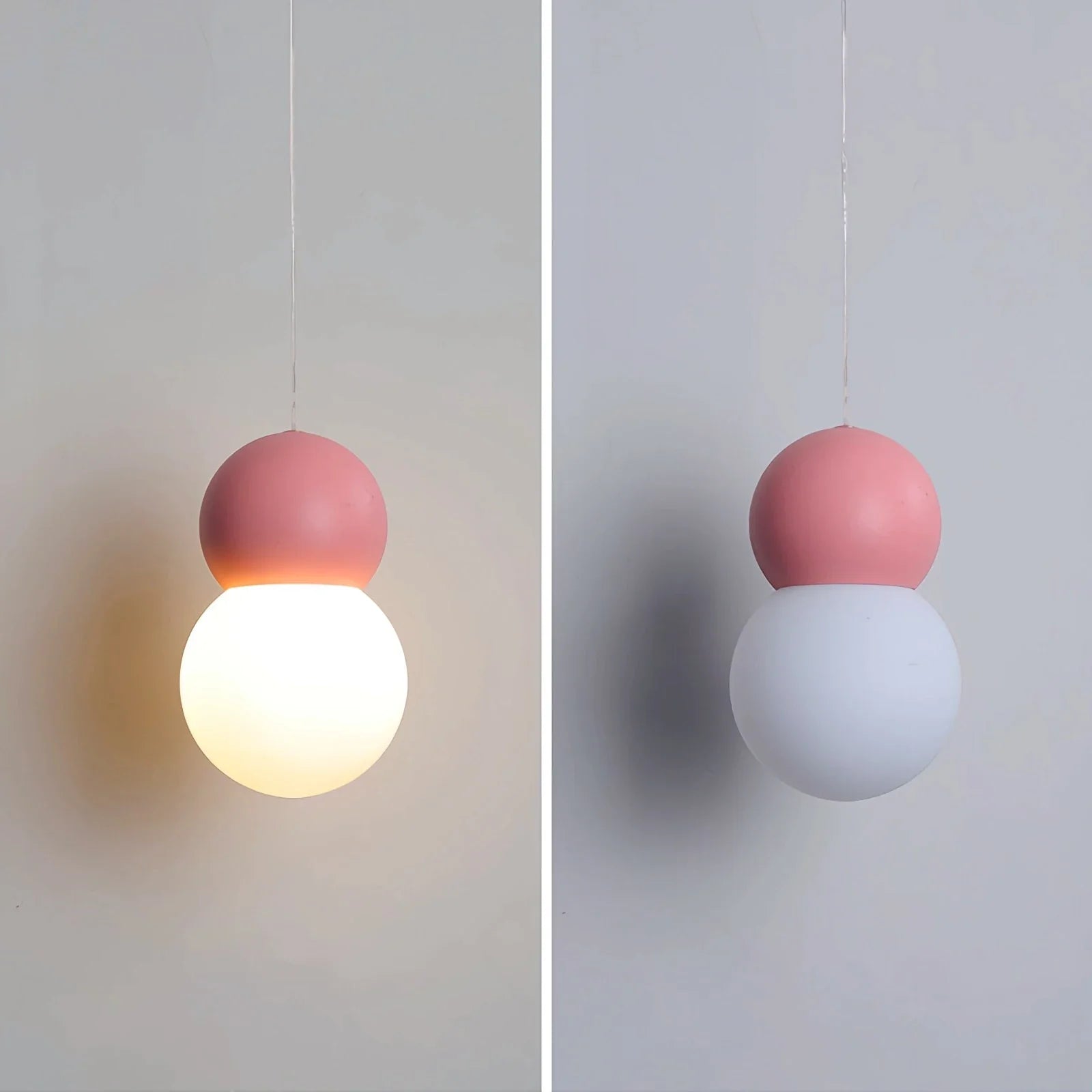 Feyran Cream Style Globe Pendant Light Small Bedside Lamp