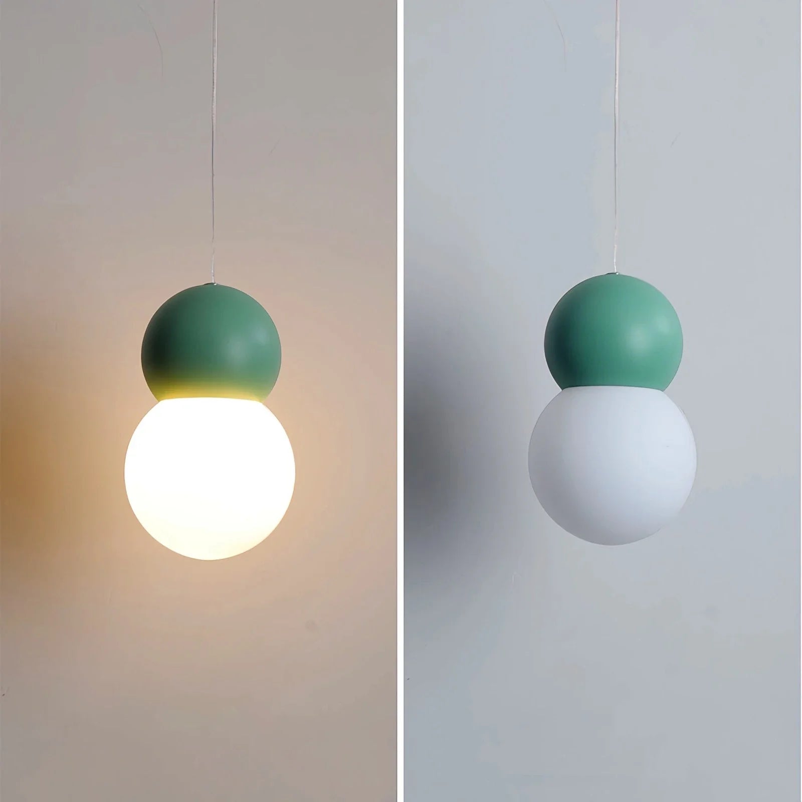 Feyran Cream Style Globe Pendant Light Small Bedside Lamp