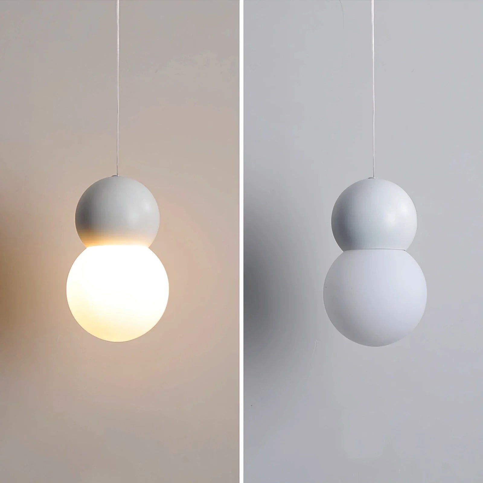 Feyran Cream Style Globe Pendant Light Small Bedside Lamp