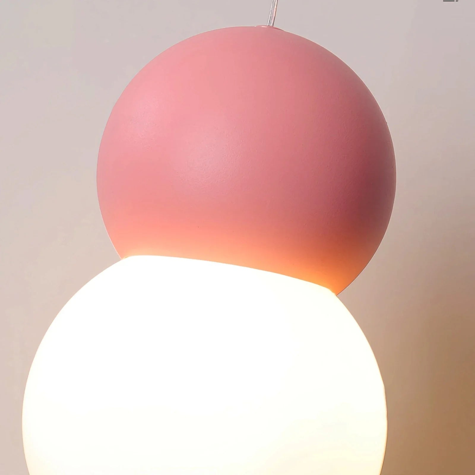 Feyran Cream Style Globe Pendant Light Small Bedside Lamp
