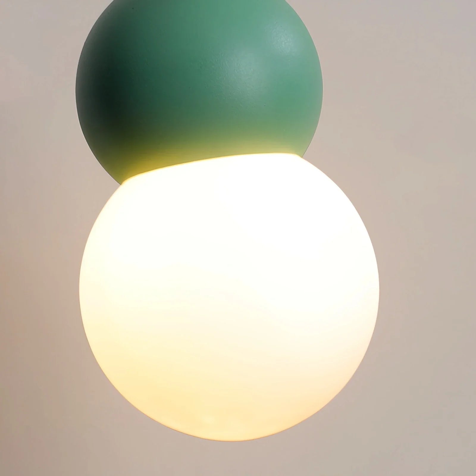 Feyran Cream Style Globe Pendant Light Small Bedside Lamp