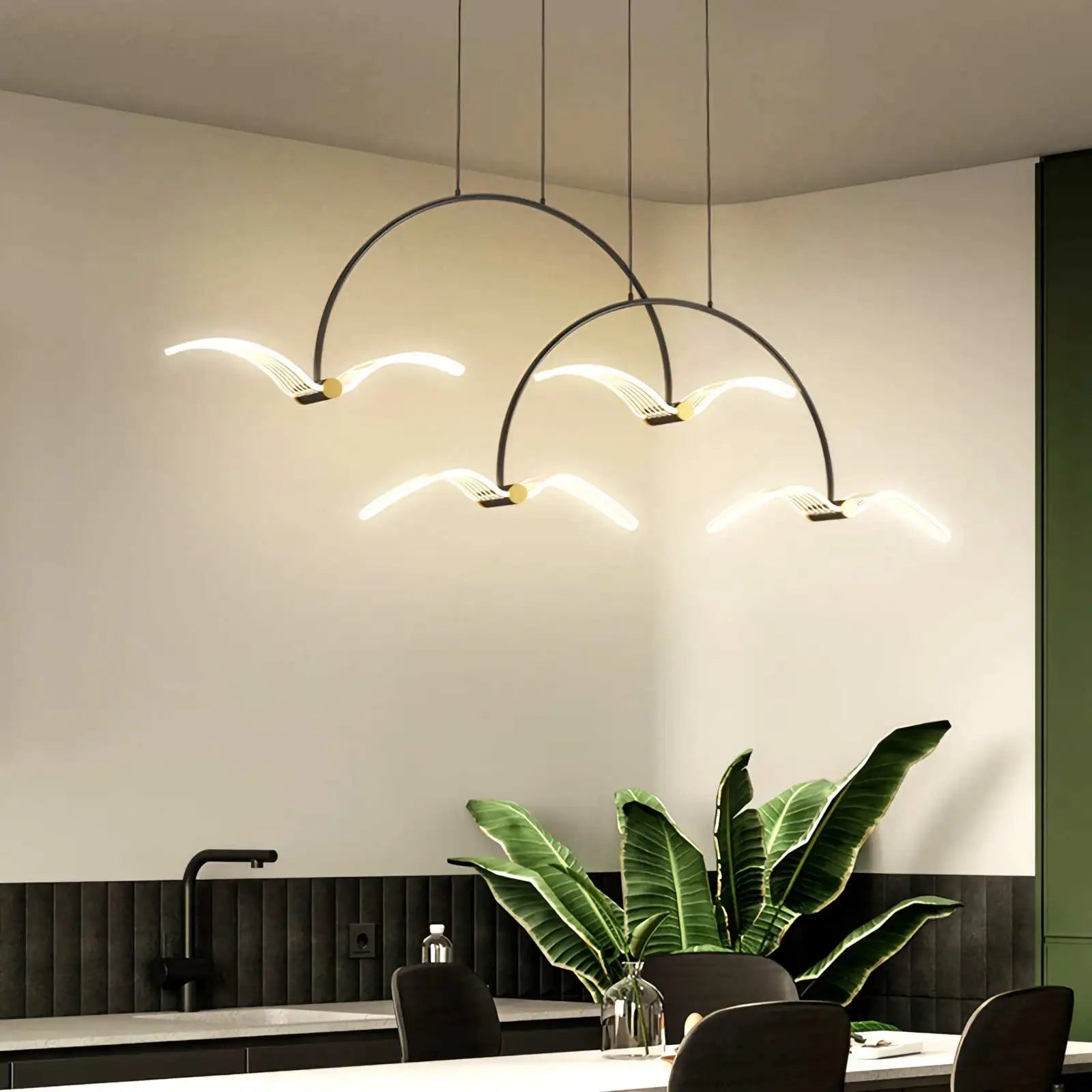 Feyran Modern Simple Seagull Pendant Light for Dining Area