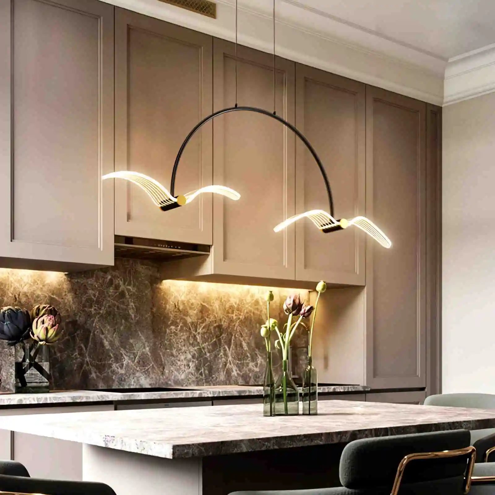 Feyran Modern Simple Seagull Pendant Light for Dining Area