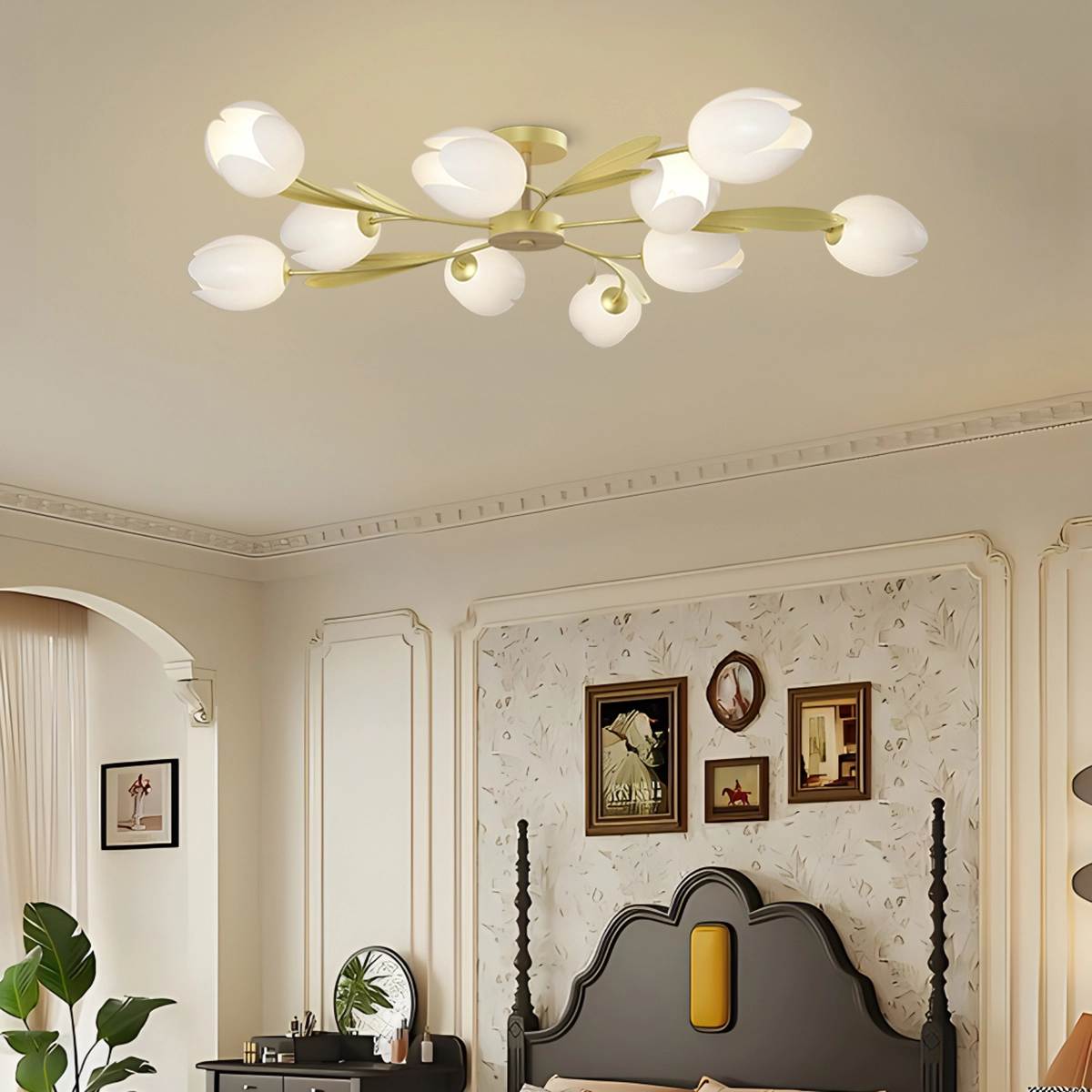 Feyran Magnolia Bud Living Room Chandelier