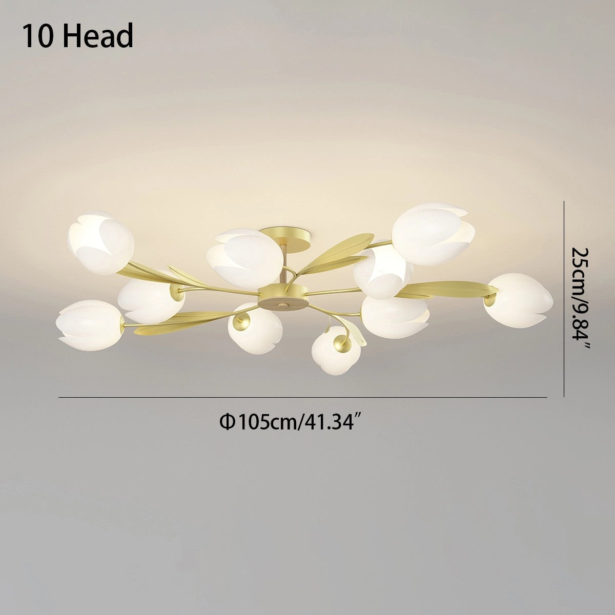 Feyran Magnolia Bud Living Room Chandelier