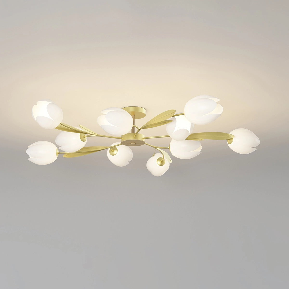 Feyran Magnolia Bud Living Room Chandelier