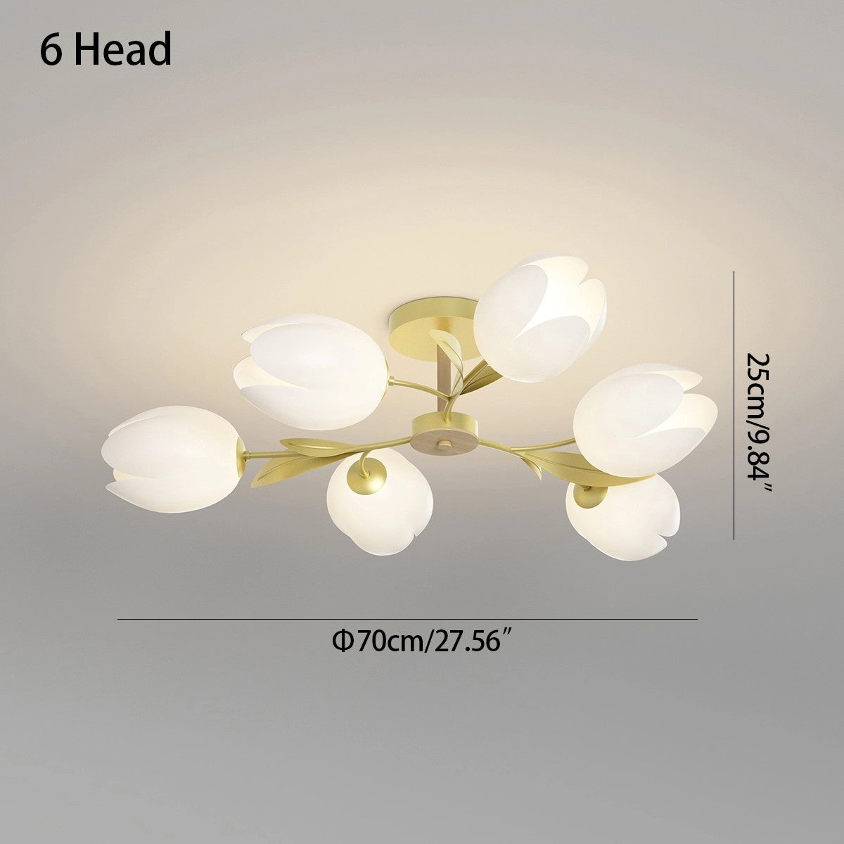 Feyran Magnolia Bud Living Room Chandelier