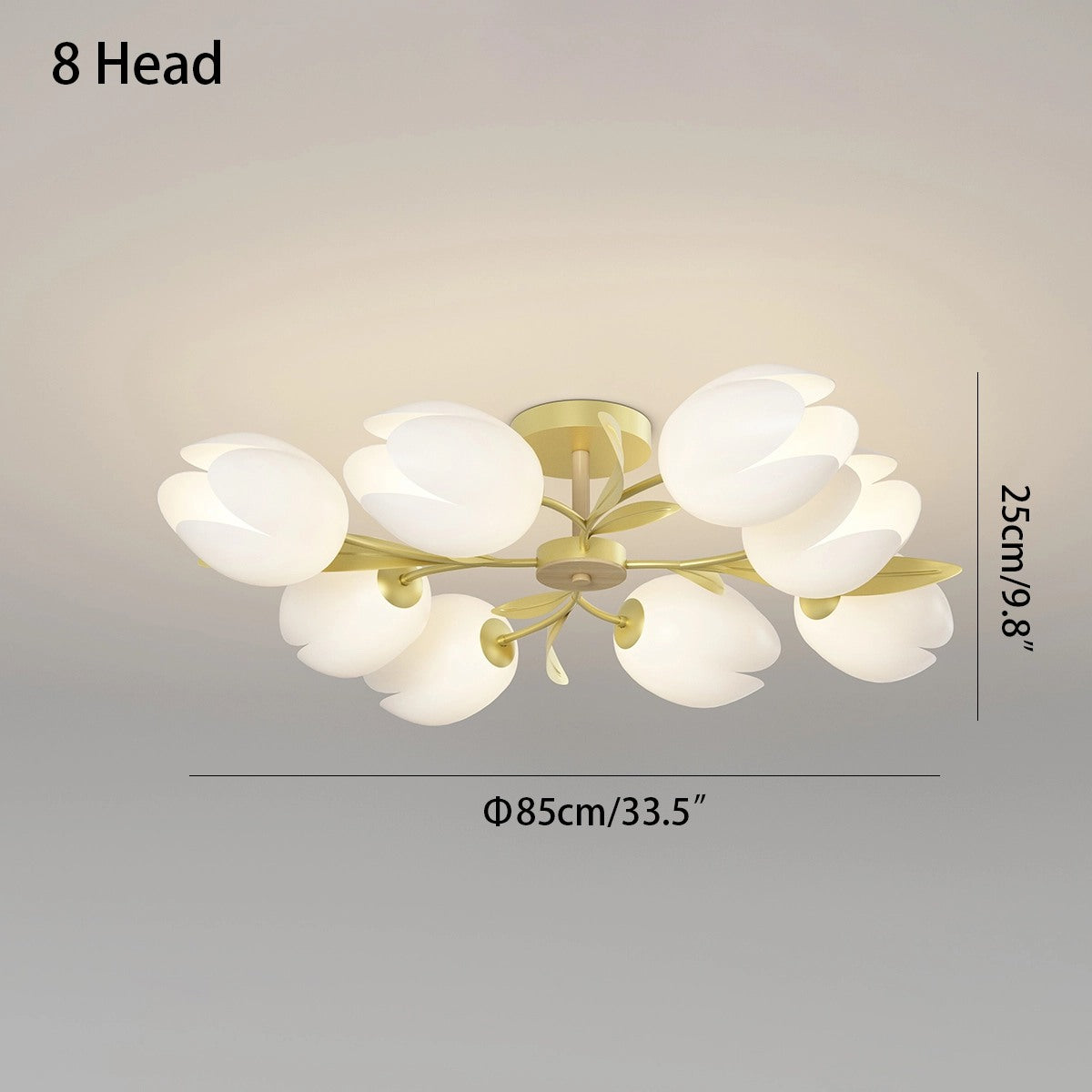 Feyran Magnolia Bud Living Room Chandelier